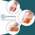 WGCC Deli Containers with Lids 48 Sets- Disposable Soup Containers 8oz, 16oz, 32oz - Plastic Containers with Lids, Food Container Leakproof, BPA Free/Microwave/Freezer/Dishwasher Safe
