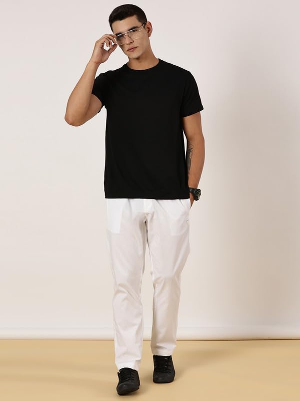 Image of BEEVEE Solid Lounge Wear Bottoms for Men