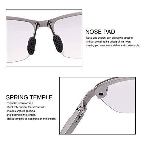 Image of MIRYEA Polarized Photochromic Driving z87 Sunglasses for Men Day Night Safety Glasses