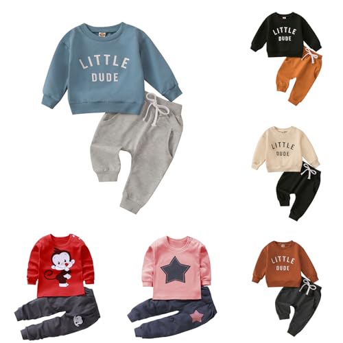 My First Halloween Outfit,Toddler Baby Boy Clothes Set Long Sleeve Sweatshirt Top Jogger Pants Fall Winter Outfit
