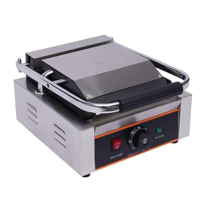 Profi Edelstahl Kontaktgrill Gastro Steakgrill Paninimaker Multigrill 1800 Watt,für den dauerhaften Gebrauch konzipiert,für zu Hause oder für den gewerblichen Gebrauch – Bild 6