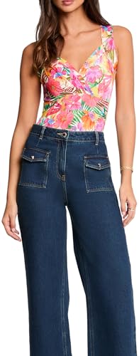 Camiseta sin mangas Morgan 261-drio para mujer en color liso