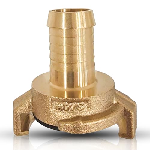 PipeSan Racor Rápido Latón 3/4ʺ Sistema Geka – Conector Rosca Hembra o Manguera de Jardín, Compatible Gardena, Agua Potable, Sin Fugas, Alta Presión