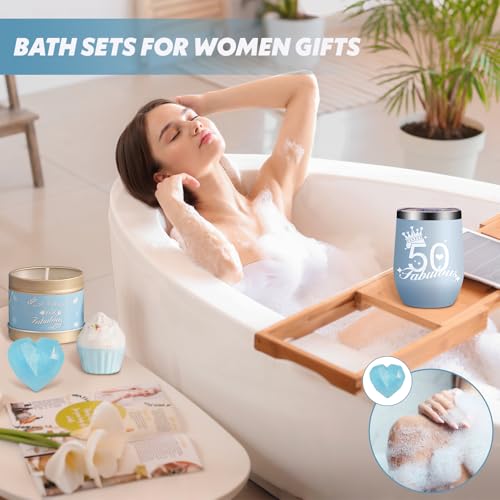 50th Birthday Gifts for Women, Unique Gifts for Her, Spa Baskets for Women, Happy 50 Year Old 1974 Birthday Boxs, Spa Gifts for Mom Sister Friend Wife Coworker — view 4