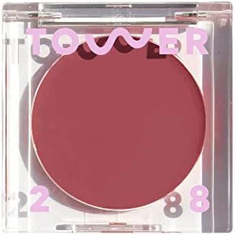 Tower 28 BeachPlease Luminous Tinted Balm, OFFICE HOURS | Multi-Purpose Cheek and Lip Cream Blush in Mauve | Dewy Finish | Green Tea and Aloe Vera Extract