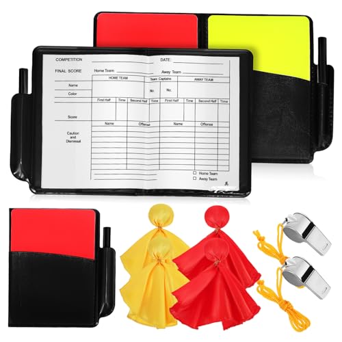 Kit de árbitro Milisten con silbatos, tarjetas y banderas