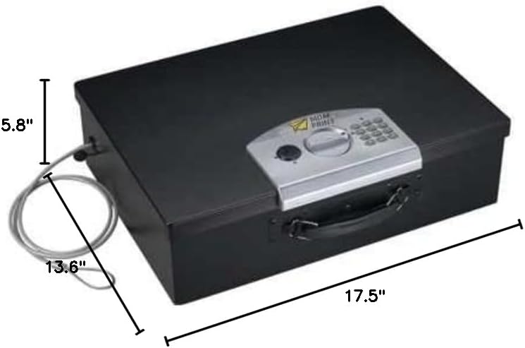 Portable Laptop Safe, 0.5 cu ft, Black