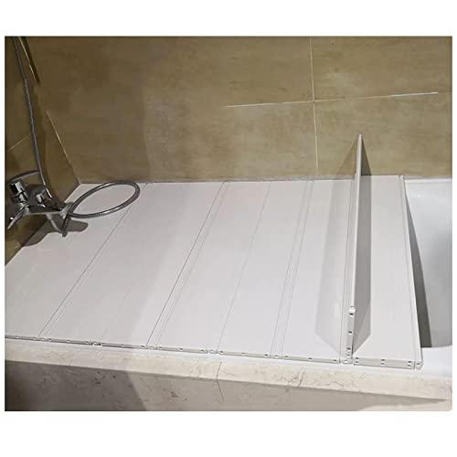 Cubierta plegable para bañera de PVC con aislamiento térmico y protección para baño 2