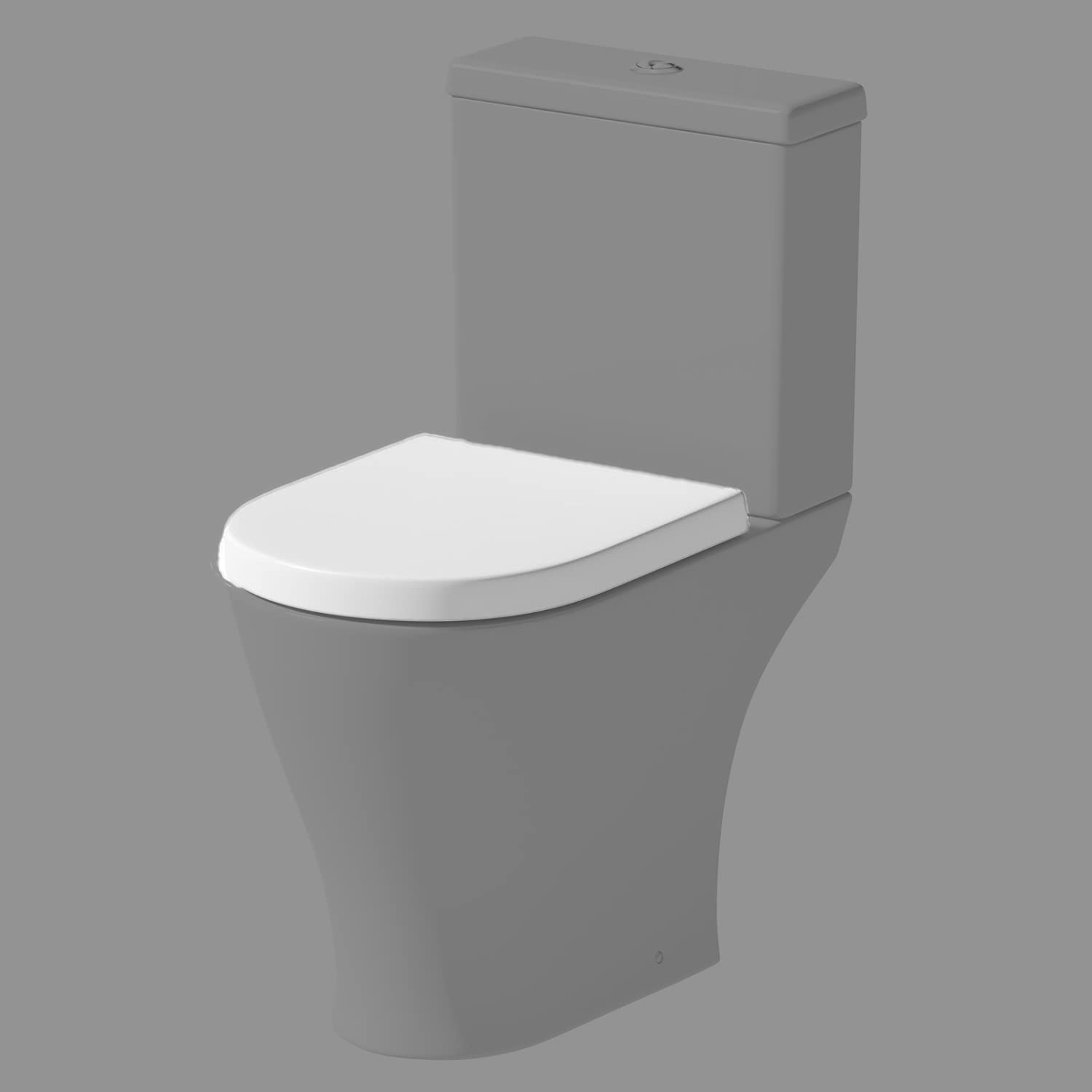 Soft Close Toilet Seat White Bathroom V Shape WC Heavy Duty Seats Anti