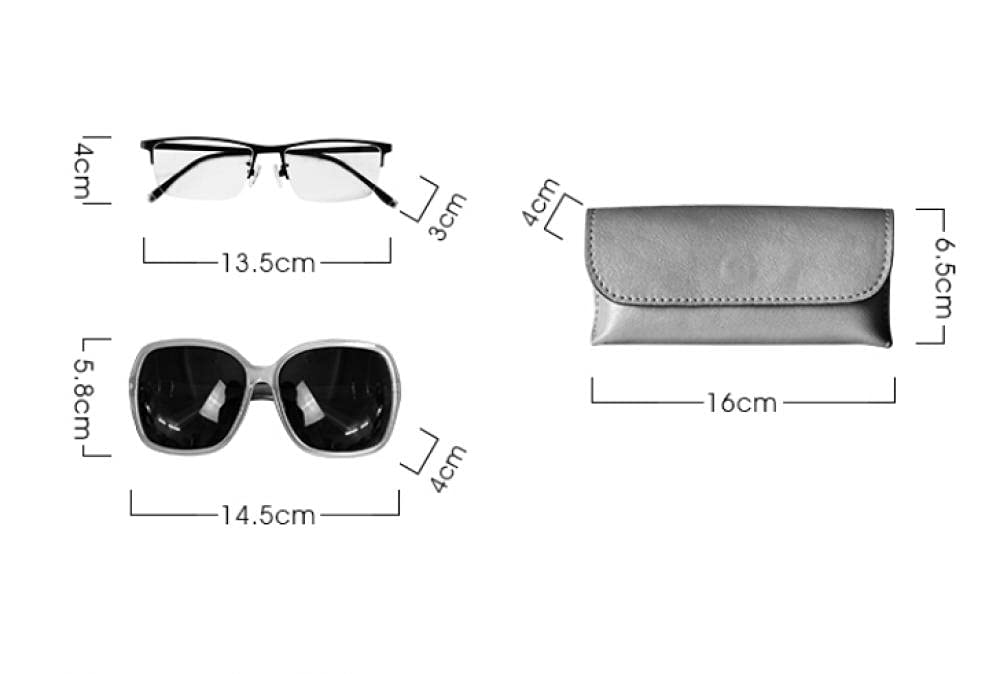 Brillenetui Sonnenbrillen Etui Glasses Case Sunglasses Case Ledergläser Fall, Tragbare Frauen, Rindsleder, Sonnenbrille, Aufbewahrungsbox, Brille Tasche Für Männer-Wachs