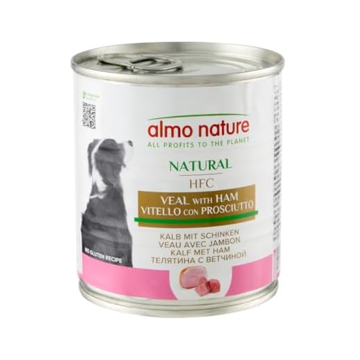 almo nature HFC Cuisine - Vitello e Prosciutto - Umido Cane 100% Naturale - 12x290 g lattina