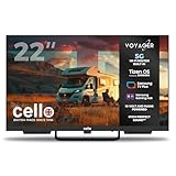Cello Voyager C22TZR-VOY 22" Smart 12V Traveller TV with Built-in 5G Wi-Fi Router and Hotspot for Phones & Devices, Creates Internet Anywhere, Tizen OS by Samsung, Ideal for Motorhomes