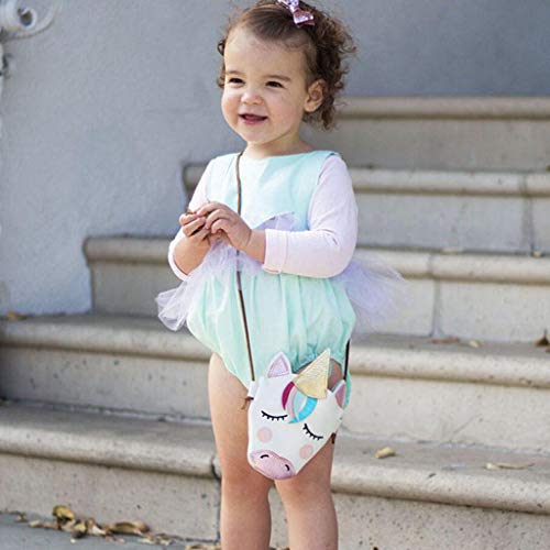 gazechimp Bolsa Em Forma De Unicórnio, Bolsa De Ombro Para Meninas, Sacola 3D Fofa Com Ombro