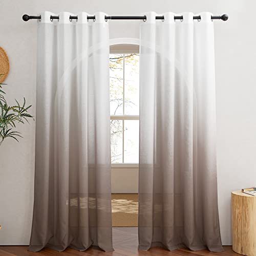 NICETOWN Ombre Sheer Curtains