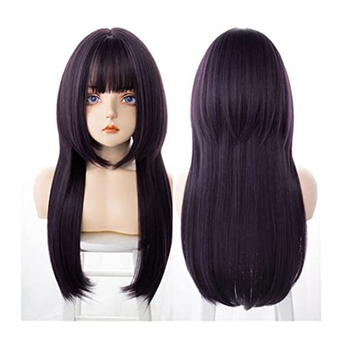 Perruque de cheveux synthétiques pour filles pour changer de look facilement