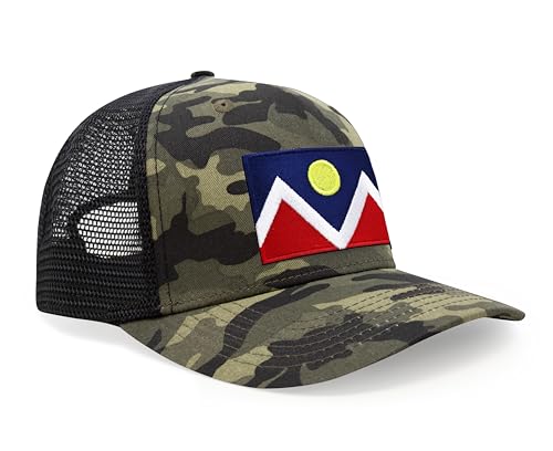 Image of International Tie City Hat for Men and Women, Adjustable Snapback Trucker Baseball Cap with Embroidered Patch