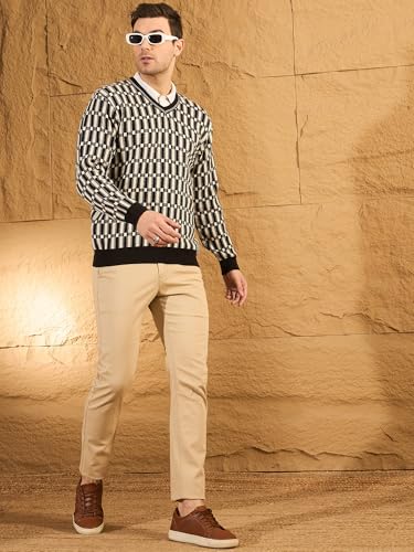 Image of Pivl Men's Winter Checkered and Trendy Sweater