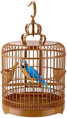 Amazon.com : Hanging Bird Cage, Large Space Parrot Cage House with Two ... - Ventilated Bird Cage For Parrots
