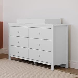 Storkcraft Alpine 6 Drawer Double Dresser (White) – GREENGUARD Gold Certified, Dresser For Nursery, 6 Drawer Dresser, Kids Dresser, Nursery Dresser Drawer Organizer, Chest of Drawers Storkcraft Alpine 6 Drawer Double Dresser White–GREENGUARD Gold Certified Dresser For Nursery 6 Drawer Dresser Kids Dresser Nursery Dresser Drawer Organizer Chest of Drawers