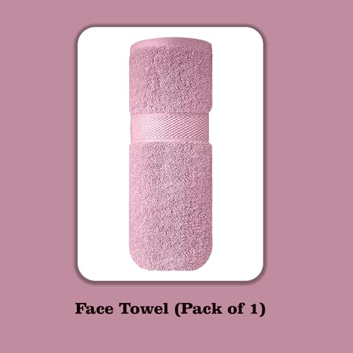 Image of Sulfar 100% Terry Ring Spun Cotton Face Towel - Quick-Dry, Highly Absorbent (480 GSM) (30 x 30 Cm) Soft Berry (Pack of 1)