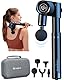 Napre Massagepistole Massage Gun Muskel Percussion Massagegerät mit 32 Geschwindigkeiten Massage Pistole für Schulter Körper Rücken Entspannung,5 Verstellbaren Winkel,mit Metallgriff Verlängerung