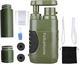 PolkaHome® Wasserfilter Survival – Outdoor Wasserfilter 10000L – Tragbares Wasseraufbereitungsgerät für Camping & Notfall – inkl. Ersatzfilter