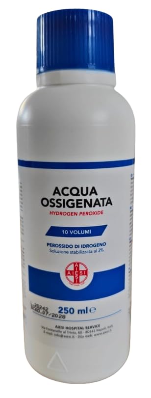 Oxygenated Water 3% 10 Volumes - Hydrogen Peroxide - 2 x 250ml Bottles - Cleaning and Disinfection