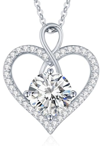 LOUISA SECRET Frauen Halskette Infinity Herz Eternal Mini Herz Mo...