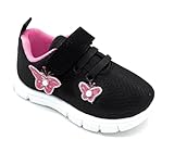 Blue Berry Toddlers Breathable Fashion Sneakers Walking Running Shoes for Baby Boys and Grils. (K501BLACK, US Footwear Size System, Toddler, Numeric, Medium, 4)
