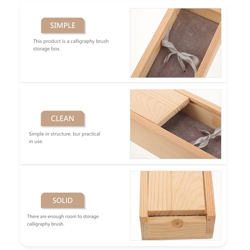 Pinceau de calligraphie protégé : étui bois compact CALLARON - 3