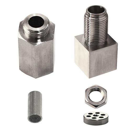 Convertidor CatalíTico para AutomóVil Espaciador universal para sensor de oxígeno O2 de coche, adaptador de luz de motor, tapón para convertidor catalítico, fijación de hierro niquelado(Type B)