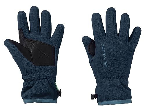VAUDE Kinder Fleece Handschuh Kids Pulex Gloves, leichter, dünner Fleecehandschuh, pflegeleicht und schnelltrocknend, dark sea, 3