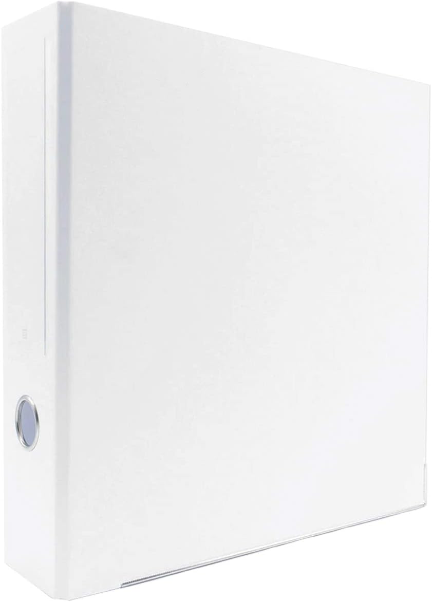 Bindertek 3-Ring Premium Binder - White, 2" Spine Width, 325 Sheet Capacity, 1.25" D-Rings, Linen-Textured Covers, Steel Reinforced Edges, Spine Label Included