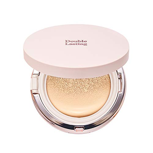 ETUDE HOUSE Double Lasting Cushion Glow (21N1 Neutral Beige) (21AD) | 24-Hours Lasting Cushion with a Radiant Natural Finish