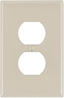 Vista 13 de Leviton Placa de pared de nailon Midway de 1 gang, 1 dúplex, tamaño Midway, 1 paquete, PJ8-E, negro