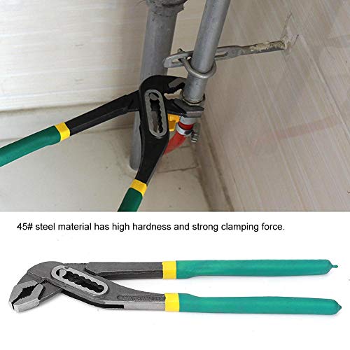 Pump Pliers, 45 # Steel Tongue And Groove Pliers Set, Heavy Duty Adjustable Channel Locks Pliers Wrench For Pipe Tube Screw Nut Interface(12") #TOP2