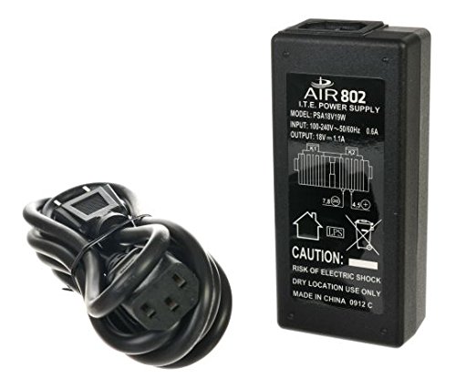 Adaptador de alimentación PoE e inyector midspan todo en uno con cable de alimentación, 18 VCC, 1,1 A, 19,8 W miniatura 2
