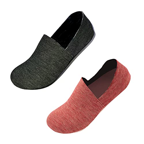 Image of No Show Cushion Lounge Slipper Sock for Women with Anti-Skid Bottom and Heel Grippers