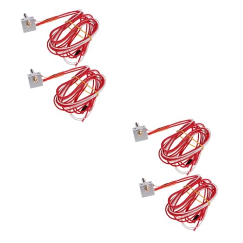 Gatuida 4pcs Extruder Part Hot End for Printer Assembled Extruder Nozzle Direct Feed Filament Nozzle Compatible Printer 