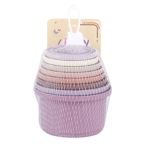 Kivrimlarv Gobelets Gigognes pour Lapin - Jouets Empilables et Tasses à Friandises Multicolores pour Animaux de Compagnie