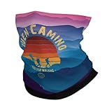 AIIAOASA Buen Camino De Santiago - Bandana de invierno para hombre, a prueba de viento, bufanda para la cara y diadema