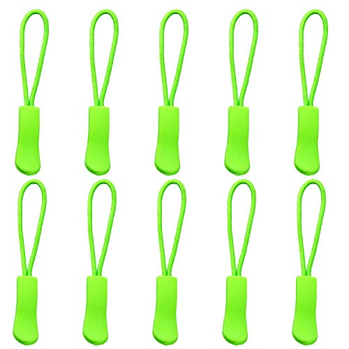 LHZHLE Reißverschluss-Ersatz für Koffer: 10 Stück Reißverschlusszüge für Taschen Jacken Gepäck (17 Fluoreszenzgrün)