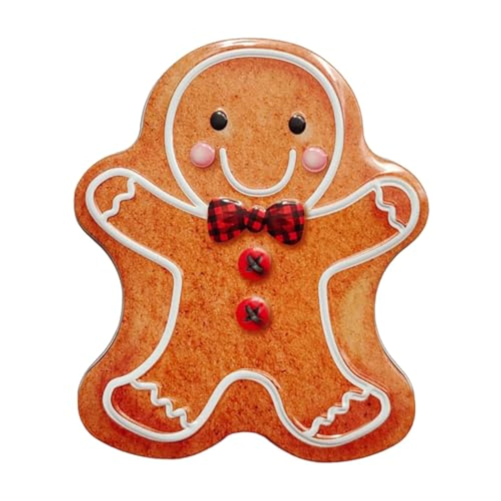 Xmas Candy Box Ornament Chocolate Iron Cookie Sweets Jar