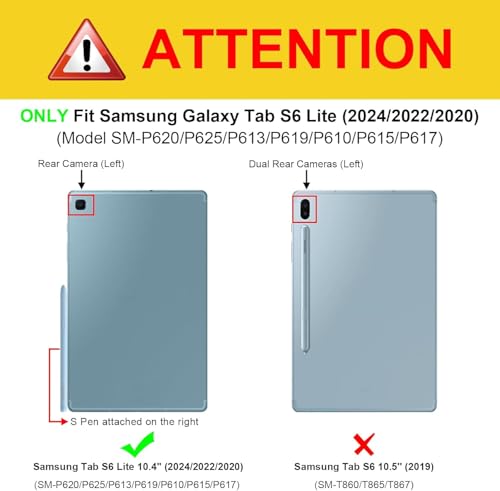 Coque Samsung Galaxy Tab S6 Lite antichoc avec support stable pour éliminer les risques de chute - 2