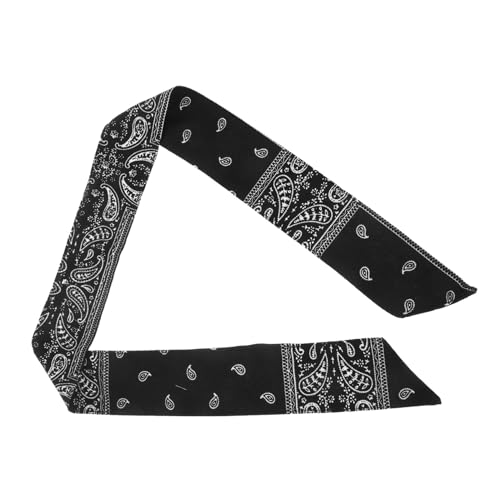 PartyKindom Bandana Deportiva Transpirable para Mujer y Hombre Diadema Pirata para Gimnasio y Actividades Pañuelo de Absorbente de Sudor y Resistente Diseño Unisex Negro