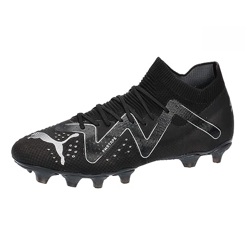 PUMA Herren Future Pro Fg/Ag Fussballschuh, Schwarz Silber, 45 EU