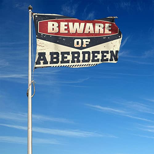 Drapeau Aberdeen Flag Boys Room Decor grand format pour deco murale man cave