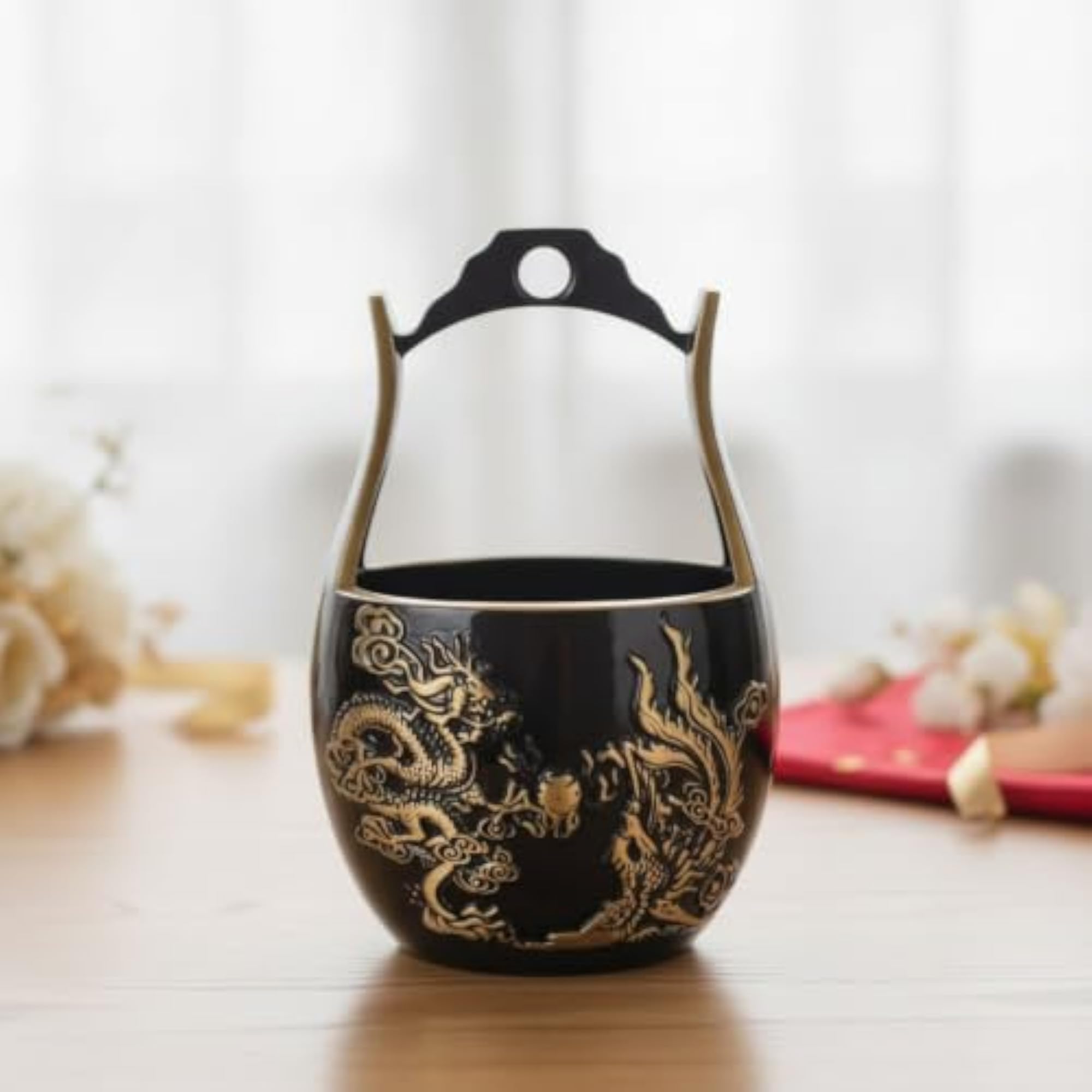 Decorative Brass Bucket with Handle