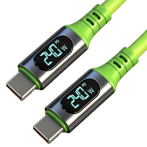 240W �������P�[�u�� USB A - Type C �f�W�^�� �f�B�X�v���C �R�[�h(USB C,1Pcs)