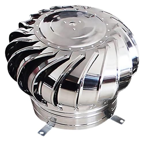 Comignoli girevoli, Aspiratore Fumi Girevole Inox Ventilatore da tetto Ventilatore con cappuccio rotante Il ventilatore da tetto impedisce l'ingresso della pioggia(150mm/5.9in)